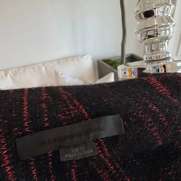 Alexander Wang Red Black Infinity Scarf - Picture 4 of 5